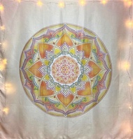 獨家Art入選獎靜心瑜伽喜悅四季掛布七脈輪生命之花六芒星曼陀羅