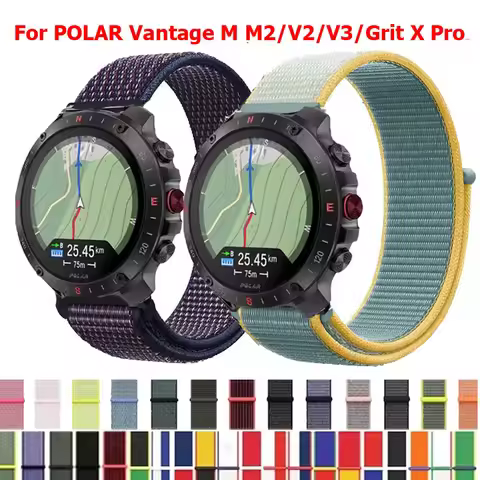 22mm 20mm Nylon Loop For POLAR Vantage M M2/V2/V3 Band Strap For Polar Grit X Pro IGNITE 3 2 Unite P