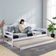 LOFT LIVING KEISHA Solid Wood single size pull out bed frame Day Bed