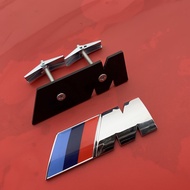 Flightcar BMW กระจังหน้ารูป M โลโก้1ชุด3ชุดสติกเกอร์320 525Li 5ชุดด้านหน้าโลโก้ M สีดำ