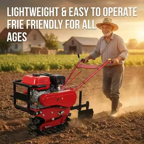 Small Self-propelled Crawler Tiller, Multifunctional Farm Machine for Orchard & Farmland
