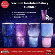 [Super Galaxy Series] Wistech Insulated Tumbler Travel Mug, Double Wall Vacuum Stainless Steel Cup Bundle 30oz 900ML