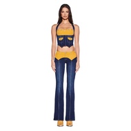 I.AM.GIA Corduroy Stitching Denim Halter Skinny Corset TOMMIE Jeans iamgia