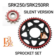QJMOTOR SRK250 SRK250RR SRK600 SILENT 525 SPROCKET SET 14T 15T 48T 52T