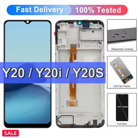 LCD For Vivo Y20 V2029 / Y20i V2027 V2032 LCD Display Touch Screen For Vivo Y20S Screen replacement
