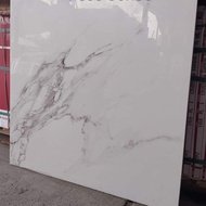 granit lantai glazed polish 80x80 Putih motif 
