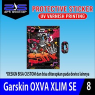 Stiker OXVA Xlim SE Doodle Art UV Varnish Printing Vinil Hologram