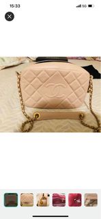 Chanel crossbody camera bag 羊皮 7成新 woc 