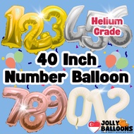 40 Inch Helium Inflatable Big Number Balloon Birthday Balloon for Party Decoration