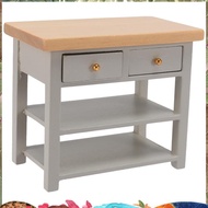 1/12 DollHouse Furniture Miniature Wooden Console Table Cabinet Kitchen Room Sideboard Bathroom Shel