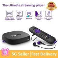 Roku Ultra 2022 4K/HDR/Dolby Vision Streaming Device and Roku Voice Remote Pro with Rechargeable Battery, Hands-Free Voice Controls, Lost Remote Finder, and Private Listening