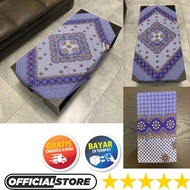 Taplak Meja Ruang Tamu Motif Kain Batik Model Tradisional Ukuran 110 x 105 Persegi Empat Kotak Panja