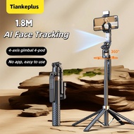 TiankePlus C17 Pro AI Smart Dual-Sided 360 Selfie Stick with Tripod | Bluetooth Remote Auto-Tracking