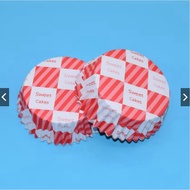 Paper Cup Roti 50pcs / Paper Cup Bulat dan Oval Panjang / Kertas Roti Amti Lengket