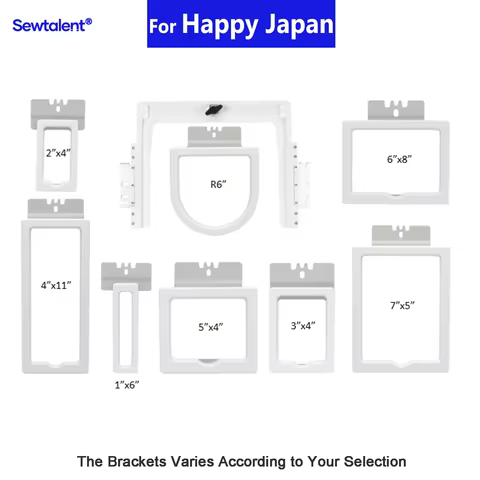 Happy Japan HCS HCH HCD HCU HCR HCM HCG 1201 1501 machine with Mighty Hoop 8in1 Magnetic embroidery 