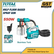 TOTAL Spray Gun TT5006-02 550W 800ml HVLP Spray Gun Electric Paint Spray Gun Mesin Cat Rumah Paint S