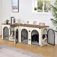 Furniture Pet Crate Furniture Dogs Heavy Duty Indoor Kennel TV Stand Dog Cage With Divider For Mediu