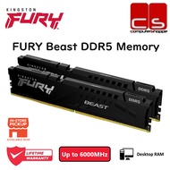 Kingston FURY Beast DDR5 XMP (Kit of 2) Desktop Gaming RAM - (5200MHz/5600MHz/6000MHz)