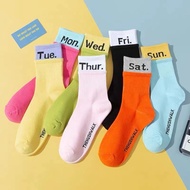 KAFU D294 Colorful Sports Socks Street Fashion One Week