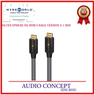 WireWorld Silver Sphere 8K HDMI Cable Version 2.1 HDR (1/2.0 Meter