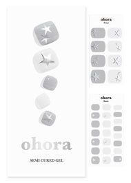 ohora Semi Cured Gel Pedicure Strips (P Vintage Star) - Works with Any Nail Lamps, Salon-Quality, Lo