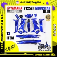 [𝗛𝗟𝗬] Coverset Yamaha Y125zr Movistar Blue Full Cover Set 100% HLY ORIGINAL 5XK-F0000-40-P6