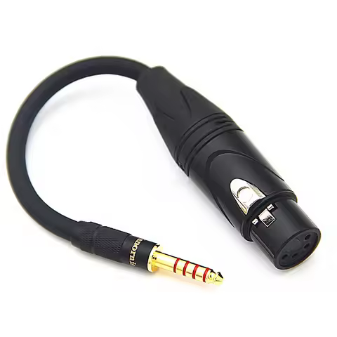 T1 T5P 4 Pin XLR Balance Female to 2.5mm 3.5mm 6.35mm 4.4mm Male Balance Adapter Audio Cable HiFi Ea