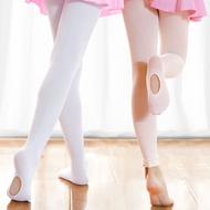Bestselling Kids' 60D Nylon High-Twist Dance Tights, Cutout Footed Tights for Older Kids Ballet Prac