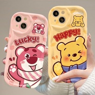 Happy Winnie the Pooh Phone Case Vivo X100 Ultra Y200 Y38 5G Y200i T3X 5G Y18 Y18E Y03 Y28S Y27 4G Y