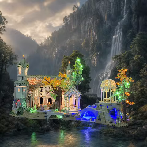 10316 The Lord of the Rings: Rivendell LED Light Kit For Compatible 87055 (Only Lighting Inlcuded)
