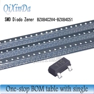 100PCS BZX84C2V4 BZX84C2V7 BZX84C3V0 BZX84C3V3 BZX84C3V6 BZX84C3V9 BZX84C4V3 BZX84C4V7 BZX84C5V1 SOT