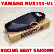[ SAKORN RACING SEAT CARBON ] YAMAHA NVX155 V1 NVX AEROX SA KORN THAILAND SIT SARUNG COVER RECARO KI