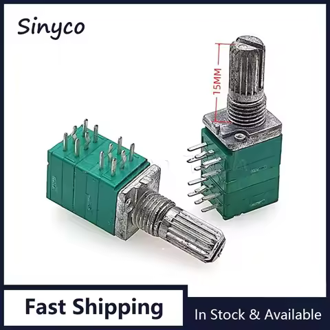 3PCS RK097 4 Link C50K C503 B10K B103 B20K B203 B50K B503 B100K B104 Audio Volume Sealed Potentiomet
