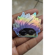 HOLOGRAM ANIME STICKER GOJO SATORU JUJUTSU KAIZEN