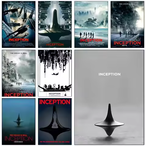 Classic Science Movie Inception Poster HD art sticky wall waterproof home living room bedroom bar ae