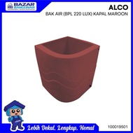 Alco - Bak Air Mandi Sudut Luxury Fiber Glass 220 Liter 220 Ltr Maroon