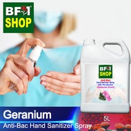 Anti Bacterial Hand Sanitizer Spray with 75% Alcohol - Geranium Anti Bacterial Hand Sanitizer Spray - 5L