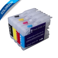 Refillable ink cartridge LC10 LC37 LC51 LC57 LC960 LC970 LC1000 for Brother DCP-130C DCP-135C DCP-15