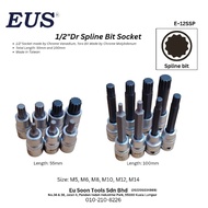 [EUS] 1/2"Dr Spline Bit Socket | 55mm | 100mm