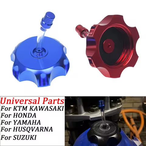 Motorcycle CNC 50mm Aluminum Gas Fuel Tank Cap Breather Vent With Vent Cap ATV For DR200SE CRF50/600