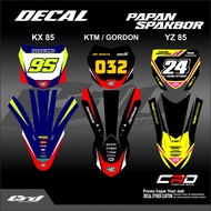 Number Plate Stickers and Front Fender Stickers Kx 85 Fender Yz 85 New Ktm 250 Number Plate Decal St