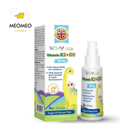 Vitamin K2 & D3 Why Kids Spray bổ sung Vitamin D3 và K2 Dạng Xịt cho bé từ sơ sinh 15ml