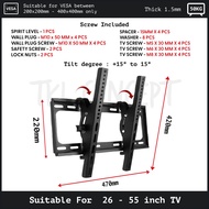 TKL TV Bracket Adjustable TILT 14 -32 26 -55 32 -70 Inch Universal Tv Wall Mount Bracket Braket Gantung Dinding Breket