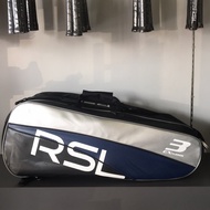 RSL Tournament 3 Zips Badminton Bag with shoes Compartment