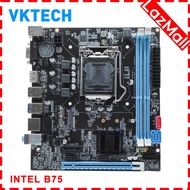[Vktech] B75 Motherboard LGA1155 Socket 16GB Micro-ATX PC Main Board I/O PS/2 Keyboard Mouse Port Re