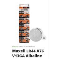 ORIGINAL MAXELL LR41 , LR44 , LR1130