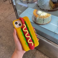 [READY] Hotdog Silicone Soft Case Casing Iphone 7-14 Pro Max