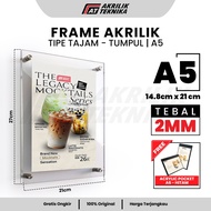 A5 Acrylic Wall Frame | Wall Poster Frame | Acrylic Promotional Menu Display