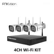 ชุดกล้องวงจรปิดไร้สาย 4ตัว 4 CH Full HD 1080P CCTV WiFi/Wireless Kit 2MP 5G WiFi KIT แถมฟรี อุปกรณ์ต