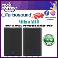 Turbosound Milan M10 600-Watt 10" Powered Speaker - Each / Pair ( M-10 / M 10 )